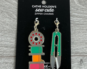 Moda - Measure Cut Zipper Pulls - Bobbins and Snips - CH109