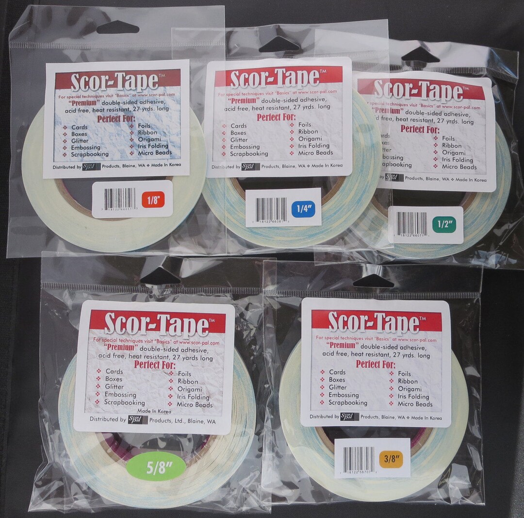 SCOR TAPE Sample Pack the Perfect Scrapbooking Gift. Etsy