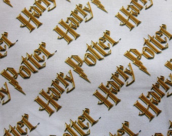 End of Bolt 1 2/3 Yards - Multi Harry Potter Diagonal Logo Digitally Printed # 2380217J-1