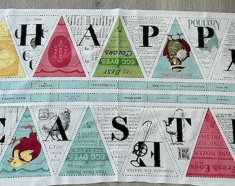 Egg Hunt - Happy Easter Bunting Panel - by J. Wecker Frisch for Riley Blake Designs - P17142