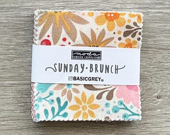 Sunday Brunch Mini Charm Pack - By BasicGrey for Moda