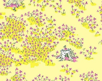 Heather Ross Lucky Rabbit - Fairy House - Yellow -  53244-8