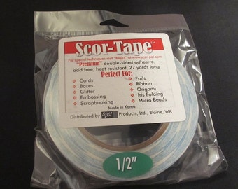 Scor-Tape - Premium Double Sided Adhesive 1/2"