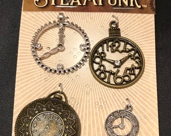 STEAMPUNK Metal Accents Clocks - STEAM015