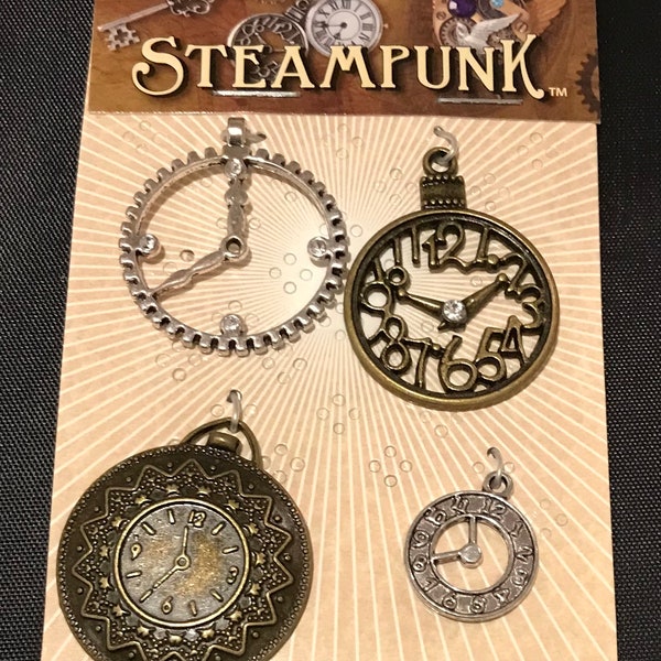 STEAMPUNK Metal Accents Clocks - STEAM015