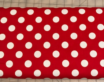 Riley Blake -  Medium Dots Red -  C360 -80 - 8.99 A Yard