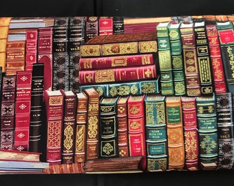 End of Bolt 2 1/4 yards - Library Books Fabric Timeless Treasures   -  CM8214