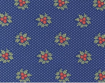 Fruit Cocktail Boysenberry 20464 12  By Fig Tree for Moda - Posey Blossoms Small Floral Dot