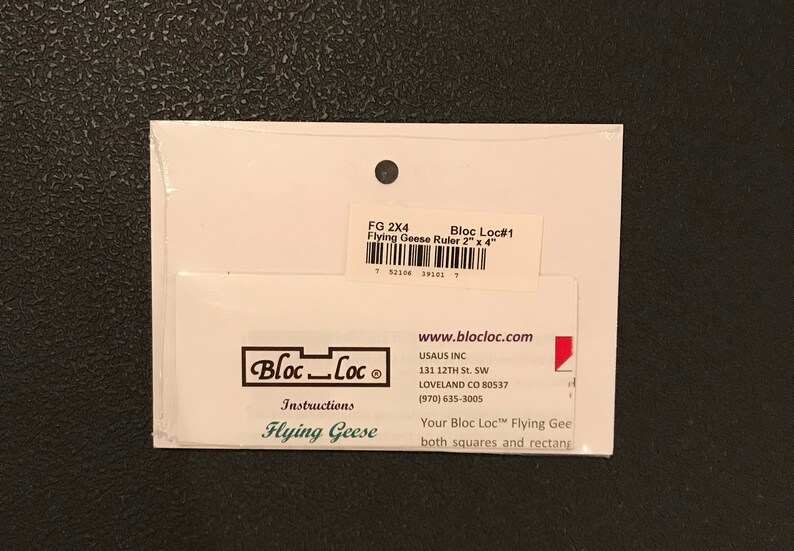 Flying Geese Ruler 2 x 4 FG 2X4 Bloc Loc Bloc Loc