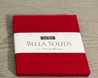 Bella Solids Charm Pack Country Red 9900PP 17
