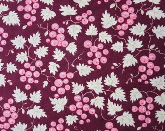 End of Bolt 2 1/4 Yards - Moda - Fig Tree & Co Floral Berries Burgundy - Hazel Plum Plum 20297 15