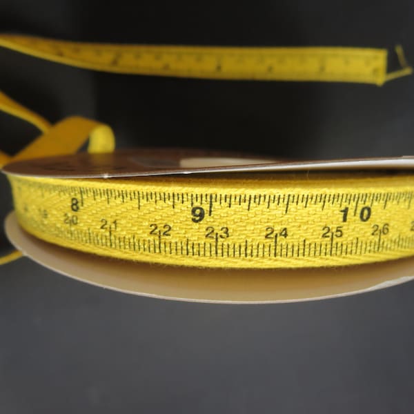 Tape Measure Twill Yellow - 4 yards - More In Stock! - We Also Sell By The Spool - See Link Below