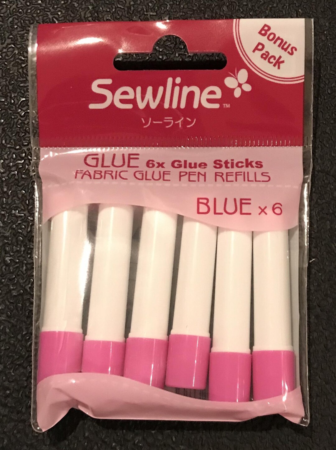 Special 10 Packs of 6 Blue Sewline Fabric Glue Pen Refill Pen Sold