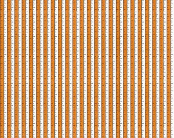 Riley Blake - Costume Maker's Ball Tape Measure Orange - Halloween Fabric