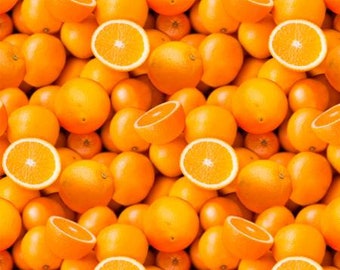 Vitamin C Digitally Printed  51890D-X - Oranges Fabric by Whistler Studios