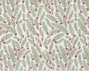 End of bolt 2 Yards 4 inches - Christmas Eve Snow 5182 11 Moda    - Lella Boutique For Moda - Sprigs Blenders