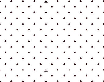 Riley Blake - Celebrate with Hershey Valentine's Day Kisses Dots White C12806