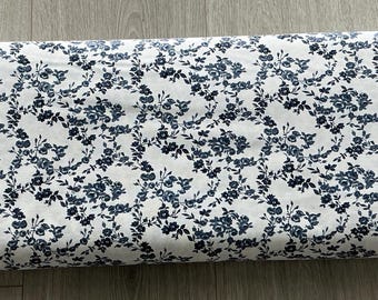 Nantucket Summer Cream Navy 55263 23 Moda -  Surfside Small Floral - Camille Roskelley