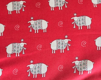 End of Bolt exactly 1.5 Yards - Country Christmas  by Bunny Hill Designs - 2962 12 / 296212 Sheep