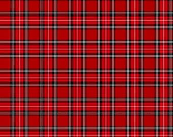 Michael Miller City Of London - Red Windsor Plaid  CX11675-RED
