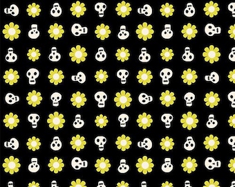 Good Spirits Black RS5141 14G Ruby Star - Loves Me Not Halloween Spooky Novelty Skulls Flowers