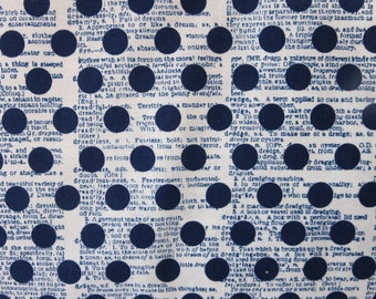 Riley Blake Designs "Lost & Found Americana" By Jen Allyson. 100% cotton, pattern C5982—NAVY Dots