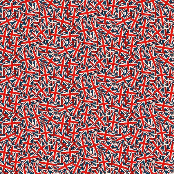 London -  Multi Union Jacks - London Fabric TP-986-1 - London Revival