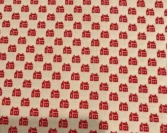 Christmas Stitched Schoolhouse 2044711  - Fig Tree - Moda Has Now Discontinued This Fabric