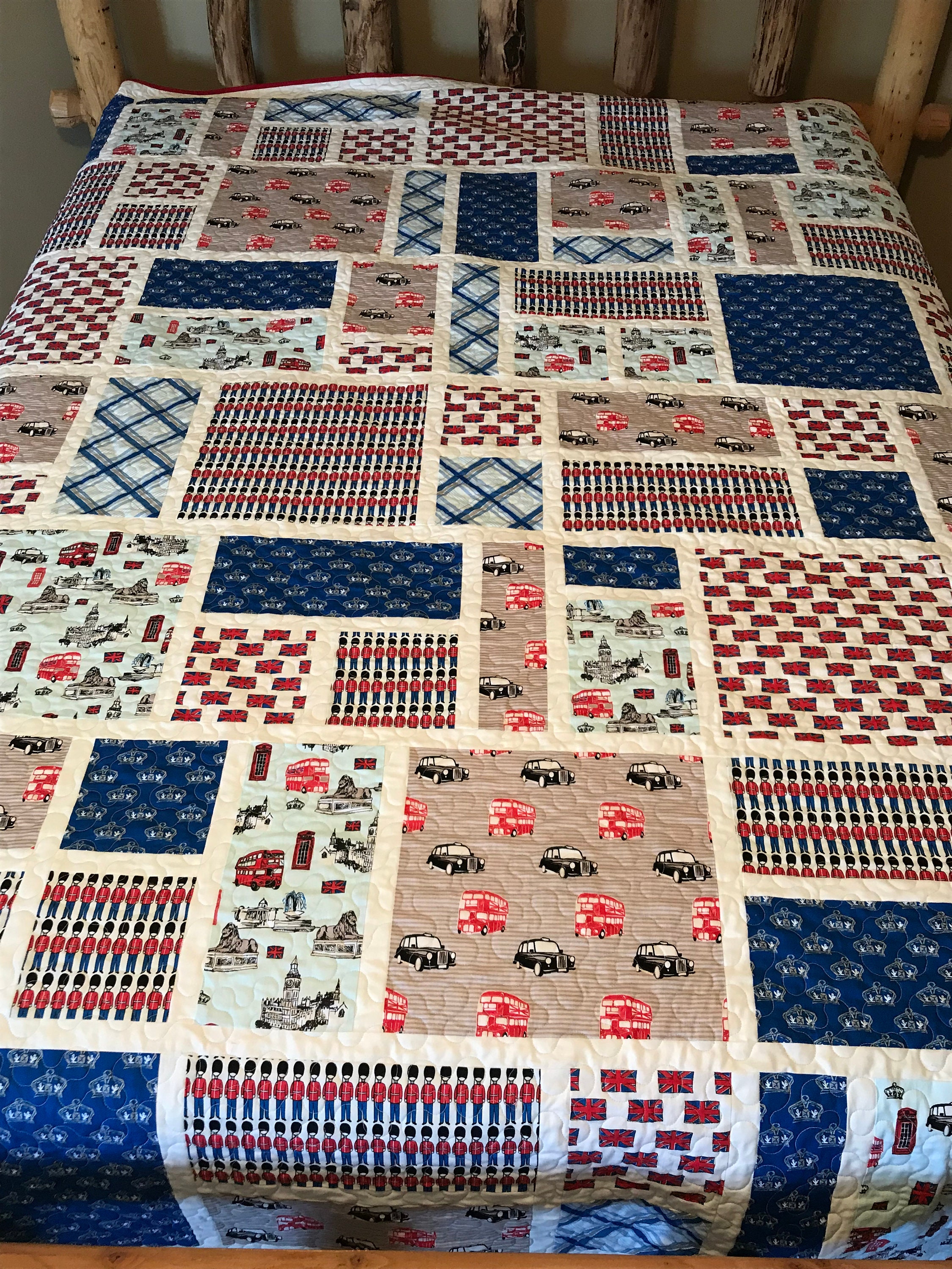 Homemade Queen Quilt British Quilt / England Etsy