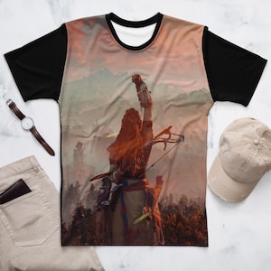Horizon Zero Dawn - Aloy Nora Brave |  All-over Print Gamer Graphic Tee | Gift for Gamer