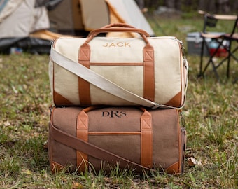 Personalized Groomsmen Gift Bag,Name Duffel Bag,Embroidered Travel Bag,Custom Tote Weekend bag,Weeding Favor Gift,Gift for him