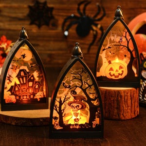 Halloween Party Decor,Halloween LED Lights,Spooky Season Home Decor,Halloween Gifts,Halloween Home Decor,Halloween Skull Pumpkin Night Light