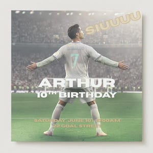 Faire-part d'anniversaire Ronaldo