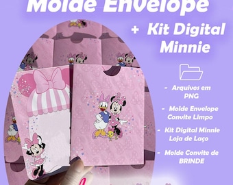 Modèle d'invitation Minnie + Kit numérique