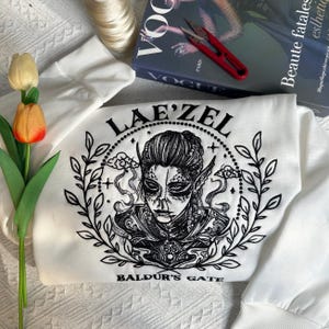 Laezel BG3 Embroidery Sweatshirt and Hoodie