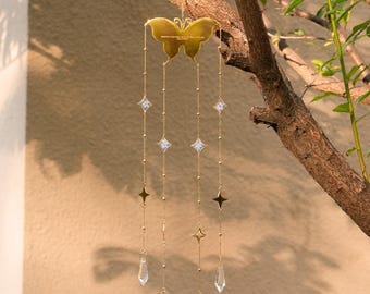 Carillon éolien papillon personnalisé, cadeau de condoléances suite à une fausse couche, souvenir « Ne m’oubliez pas », décoration gravée sur mesure