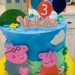 Decorazione per torta Peppa Pig