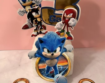 Personalized Sonic Cake Topper