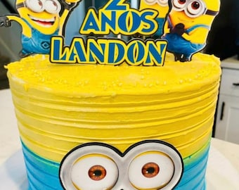 Minions Cake Topper Personalized