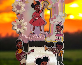 Gracie Corner Cake Topper Personalized