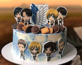 Adorno para tarta Attack on Titan