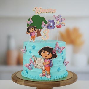 Personalized Dora  Cake Topper