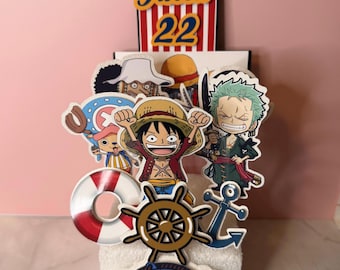 Anime Pirate Cake Topper Set