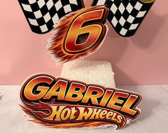 Hot Wheels Cake Topper Personalized