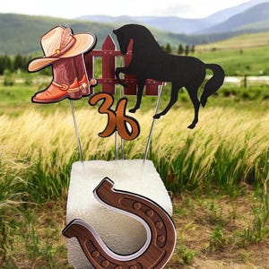 Adorno para tarta vaquero