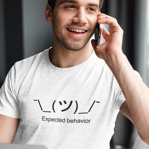 ASCII Meme Programmer T-Shirt, Software Engineer Meme Shirt, Monospaced Font, Debugging Humor,