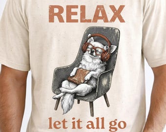 Camiseta Chihuahua con meme de perro relajado, camiseta de apoyo emocional, camiseta de salud mental, camiseta para mamás perrunas, regalo de Calm Down Corner Melody
