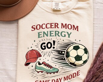 Camiseta Comfort Colors para mamás futbolistas, camiseta de fútbol para el día del partido, regalo para mamás mayores, camiseta de fútbol para mujer, mamá de la generación de 2026