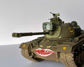 M48A3 Patton Tank 1:35 Tamiya - Built & Weathered for Vietnam Diorama Scene