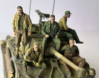 WWII British Tank Crew - Helmets - 5 Figure Set - Etsy UK